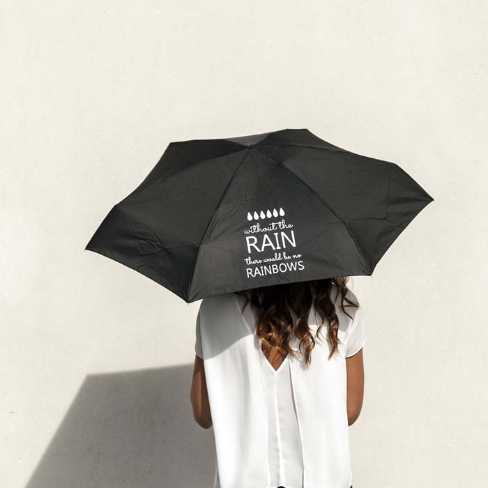 Without The Rain Slogan Umbrella Gift Umbrellas Susino
